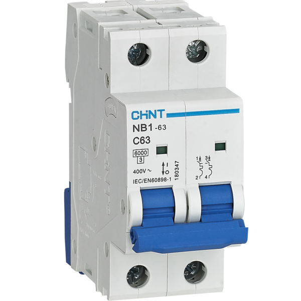 Disyuntor NB1-63 2P Curva D