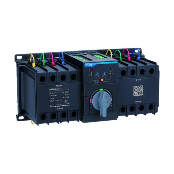 CONMUTADOR AUTOMATICO CON PROTECCION MAGNETOTERMICA MODULAR 4P, CURVA D, 10KA. CONTROL TIPO C
