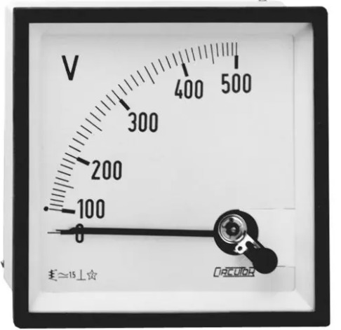 VOLTÍMETRO ANALÓGICO SERIE NP72 72x72MM